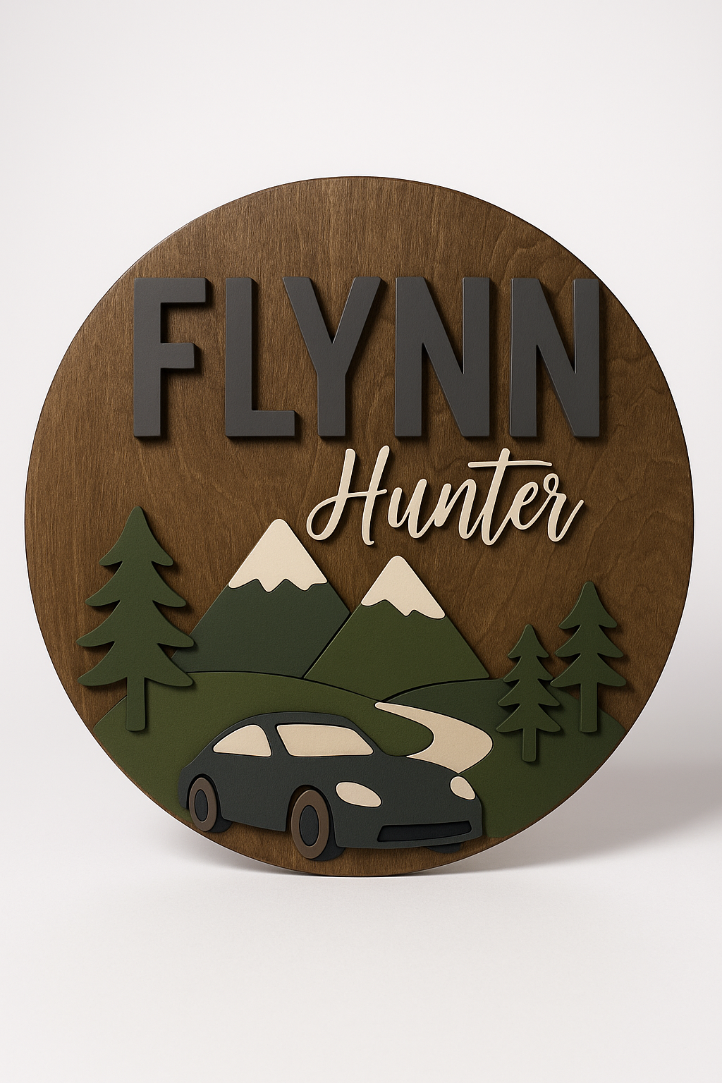 Custom Wooden Name Sign – Personalized Nursery, Family, or Kids Room Décor