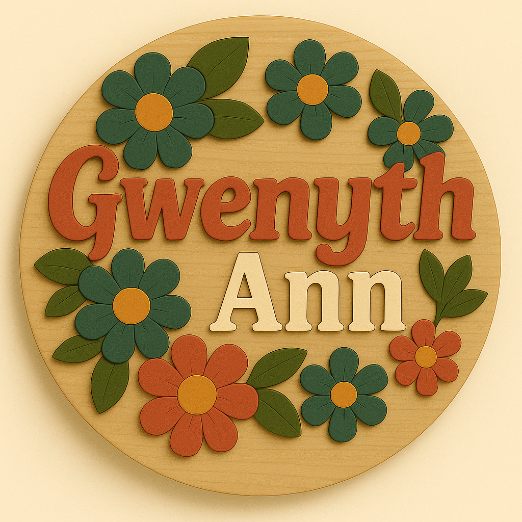 Custom Wooden Name Sign – Personalized Nursery, Family, or Kids Room Décor