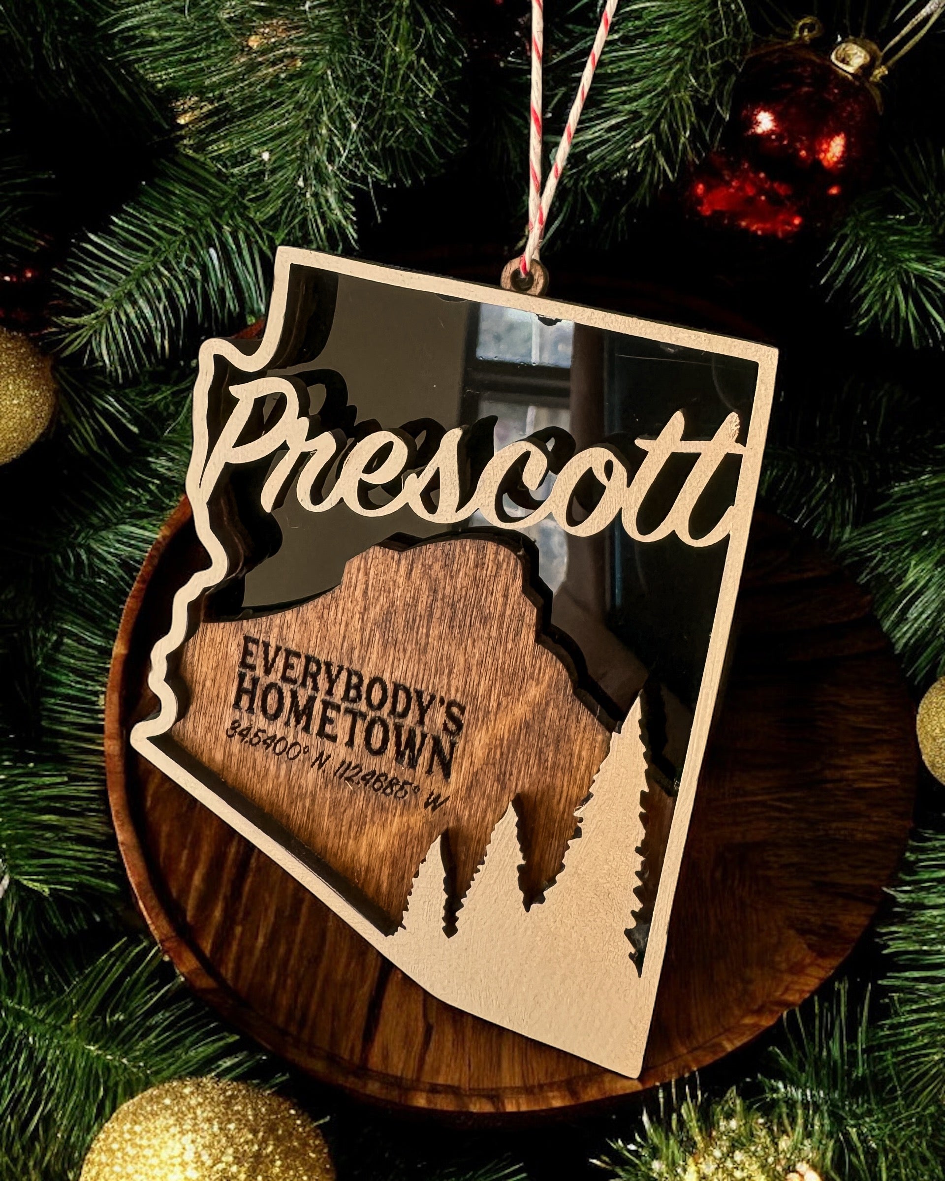 Prescott Thumb Butte Christmas Ornament