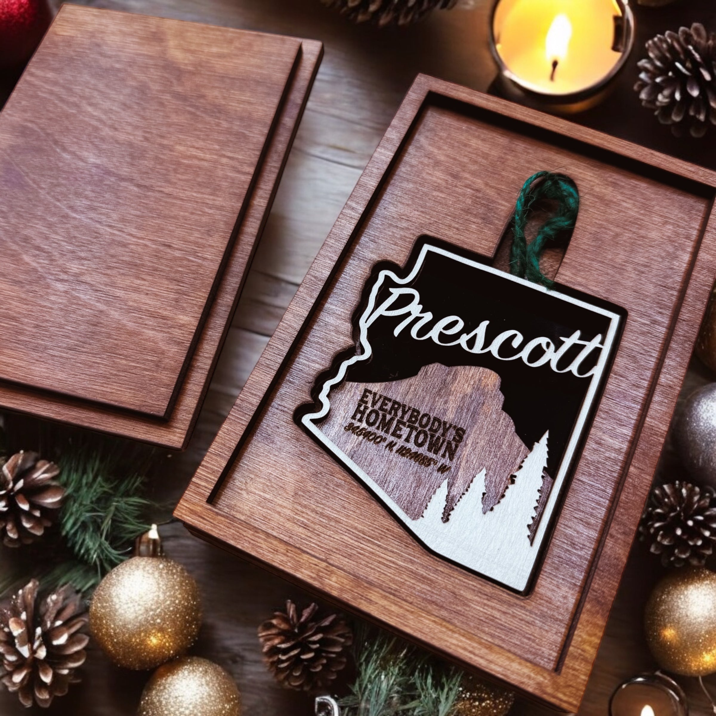 Prescott Thumb Butte Custom Ornament Box