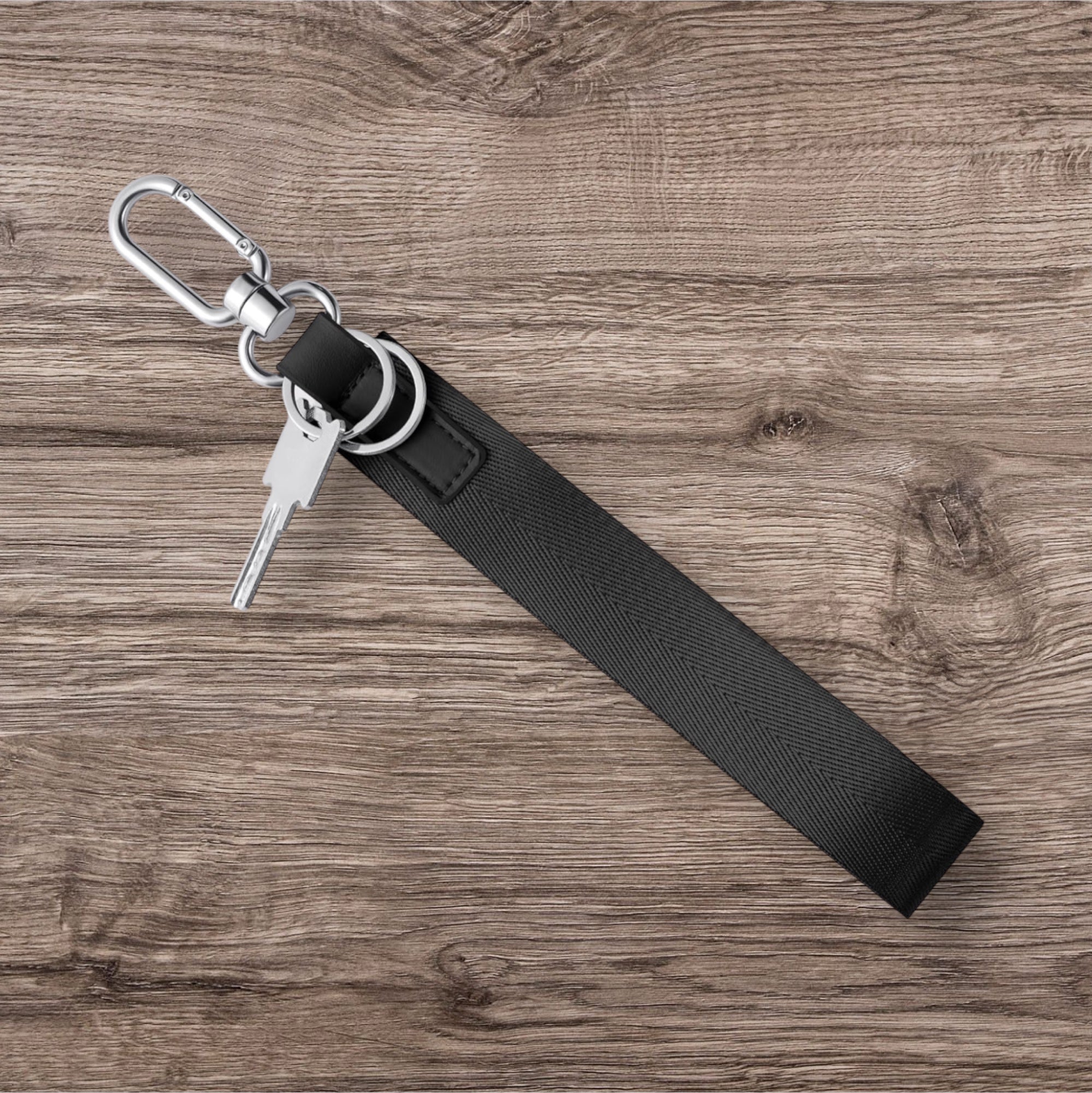 Wristlet Keychain with Custom Business Logo Engraving