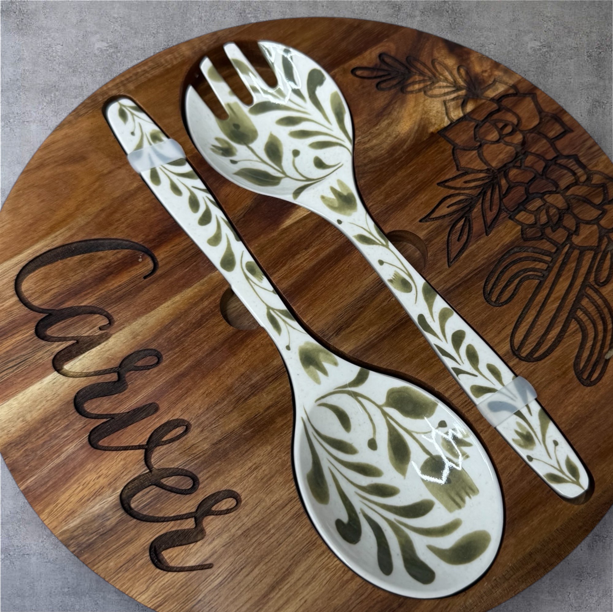 Engraved Salad Bowl