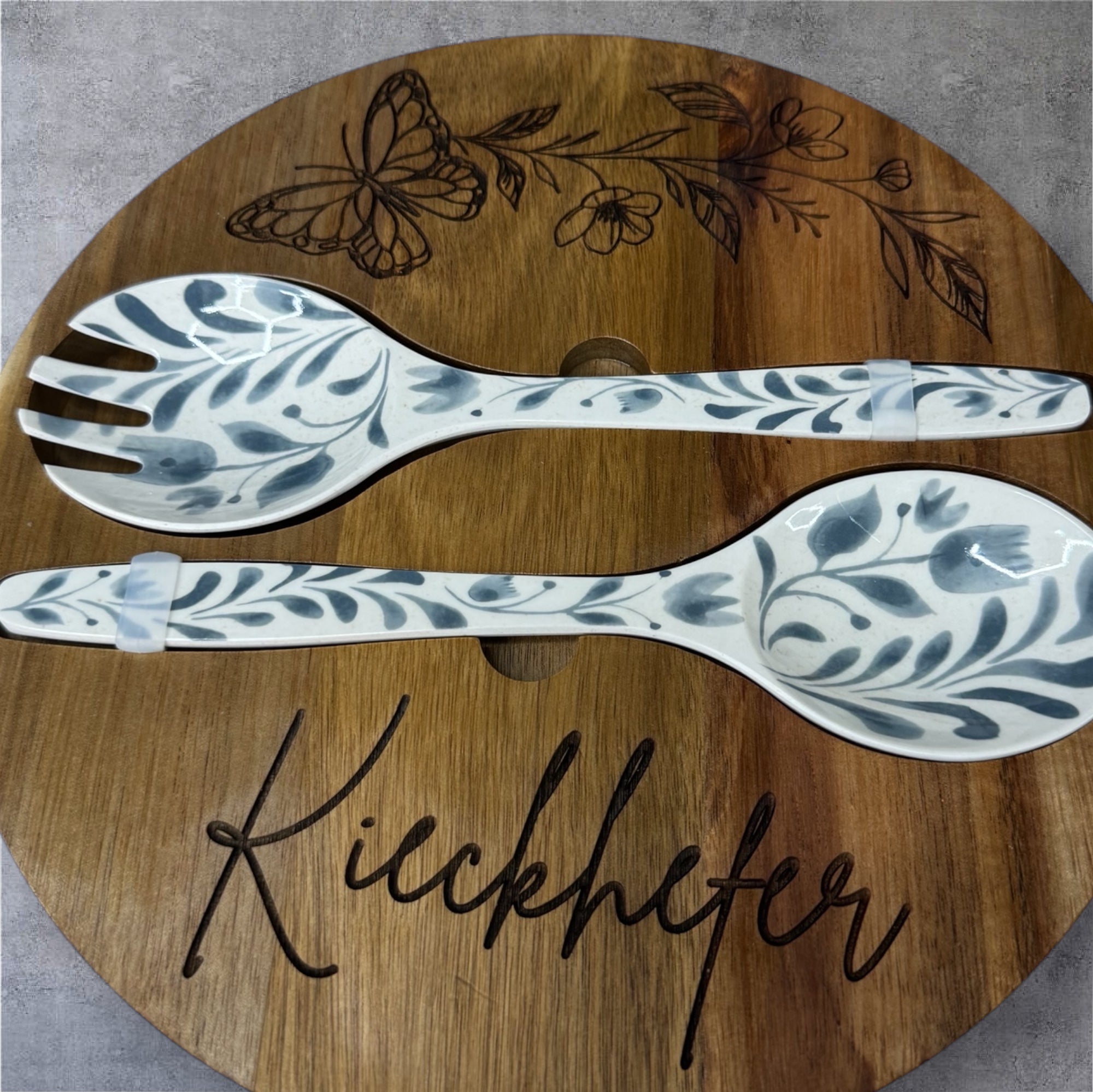 Engraved Salad Bowl