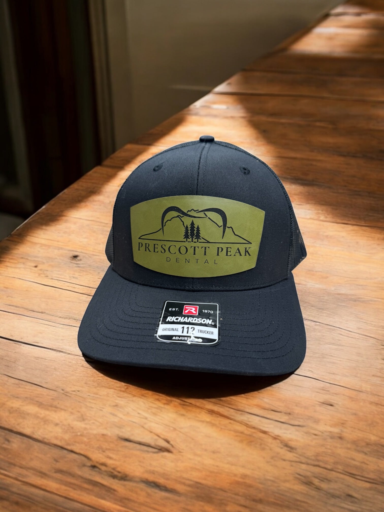 Custom Leather Patch Mesh-Back Hat