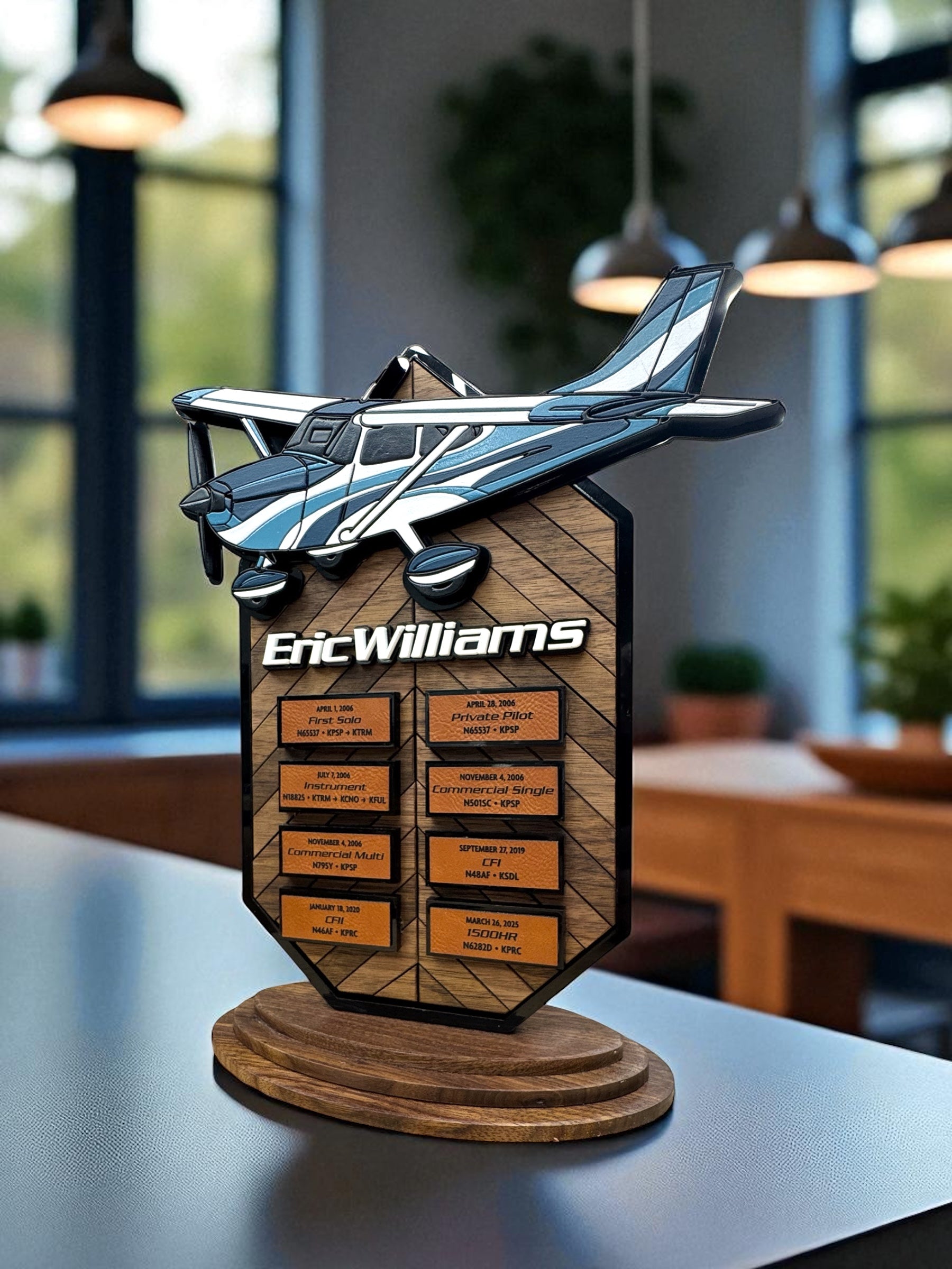Custom Aviation Milestone Plaque