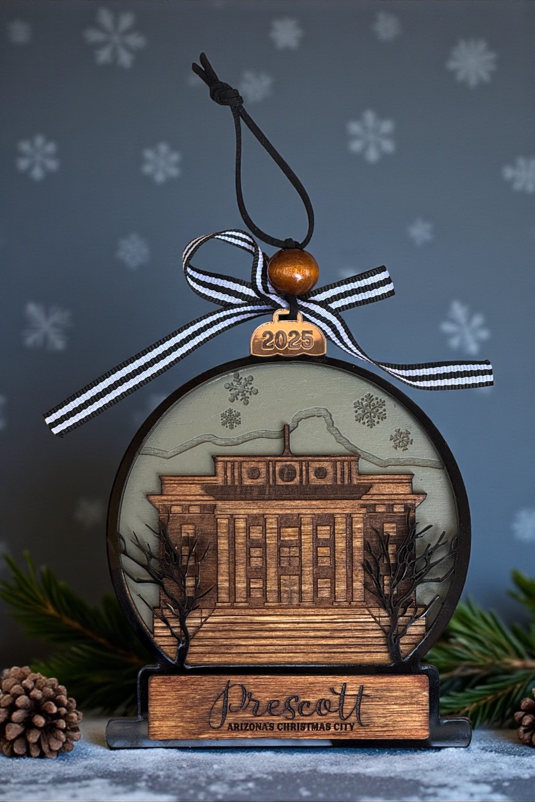 Prescott Courthouse 2025 Christmas Ornament