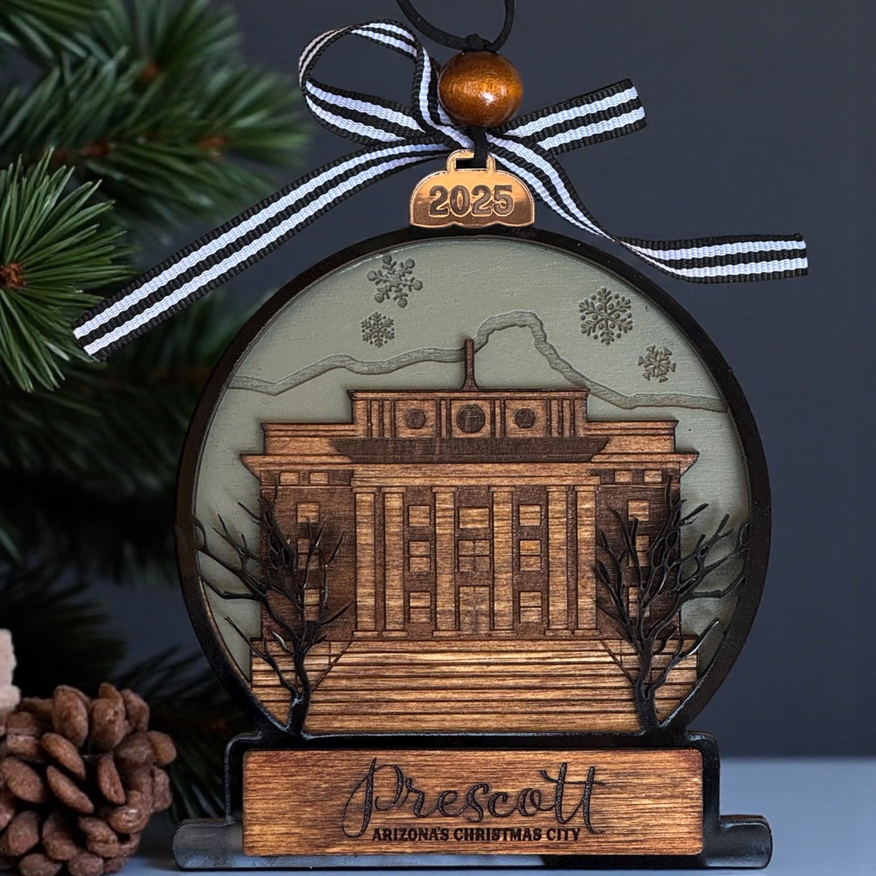 Prescott Courthouse 2025 Christmas Ornament