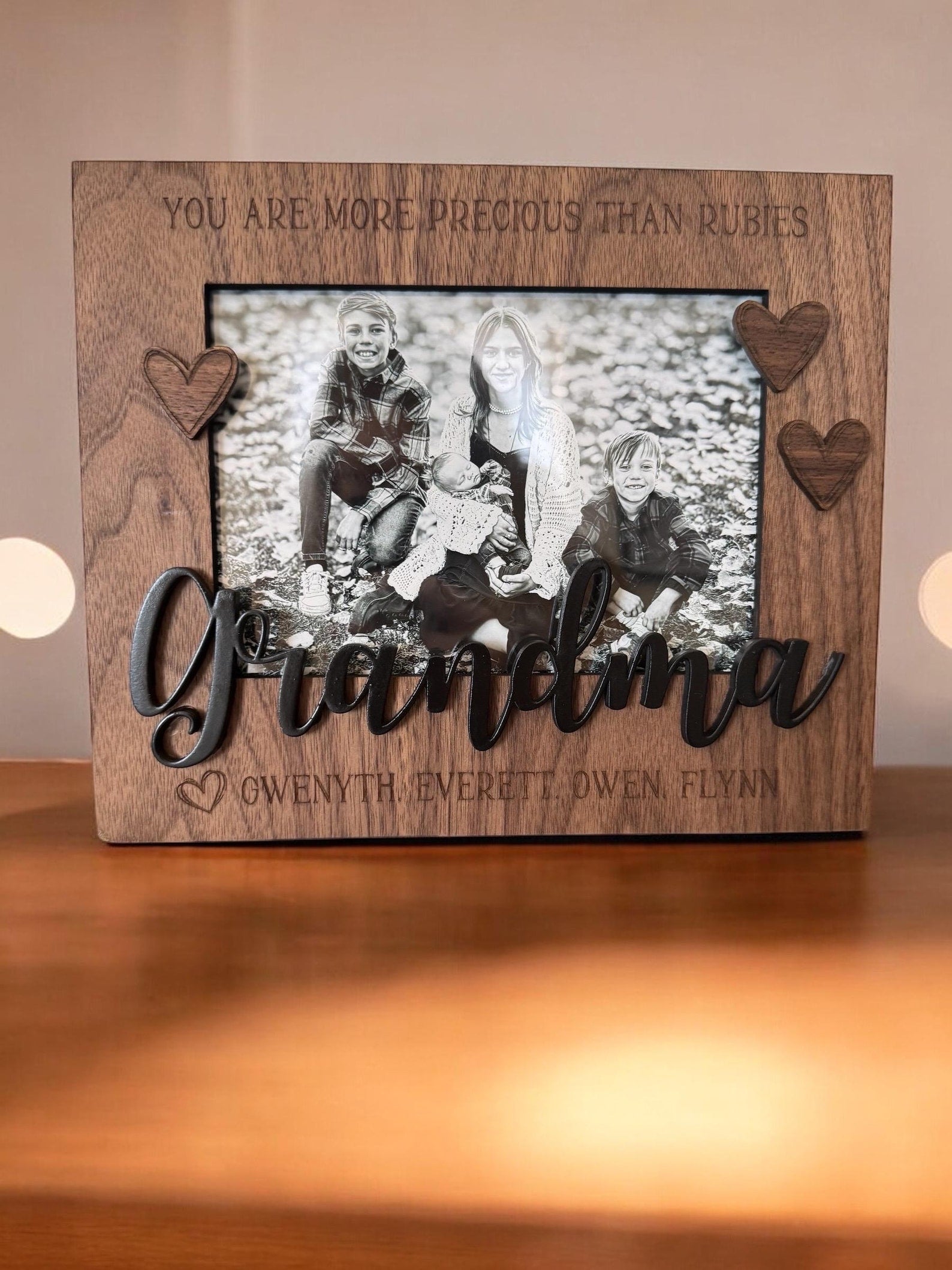 Grandma Custom Wood 5" x 7" Picture Frame