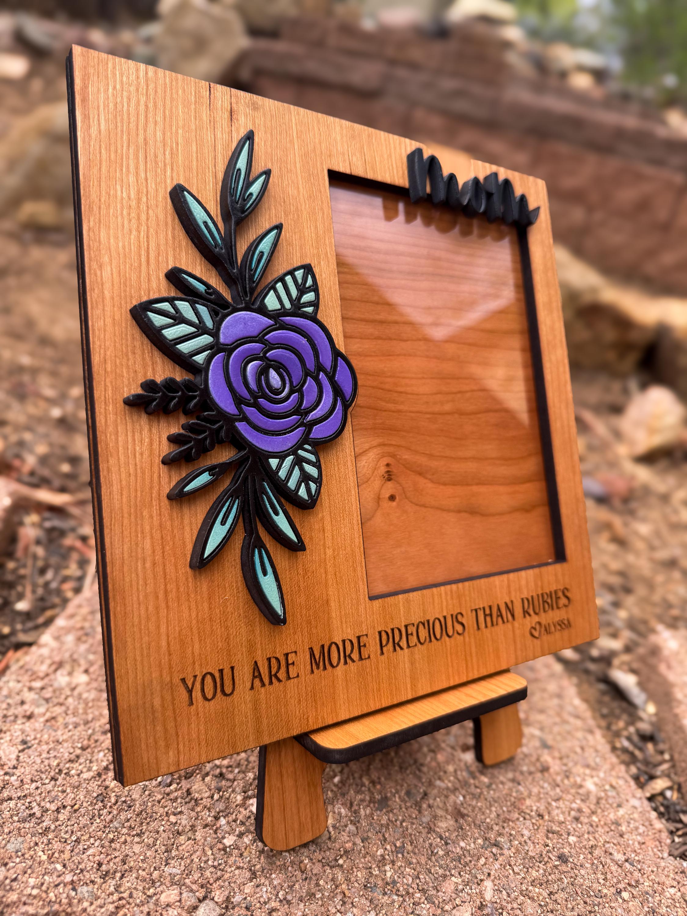 Mom Custom Picture Frame w/Stand