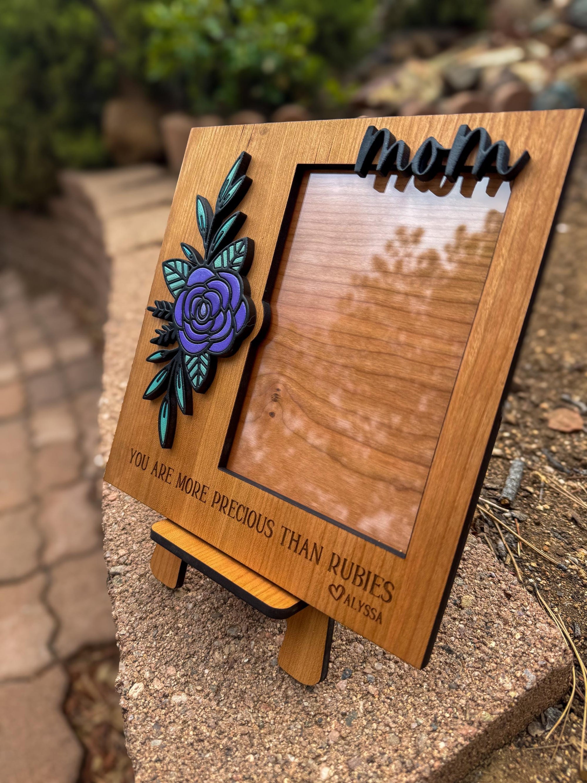 Mom Custom Picture Frame w/Stand