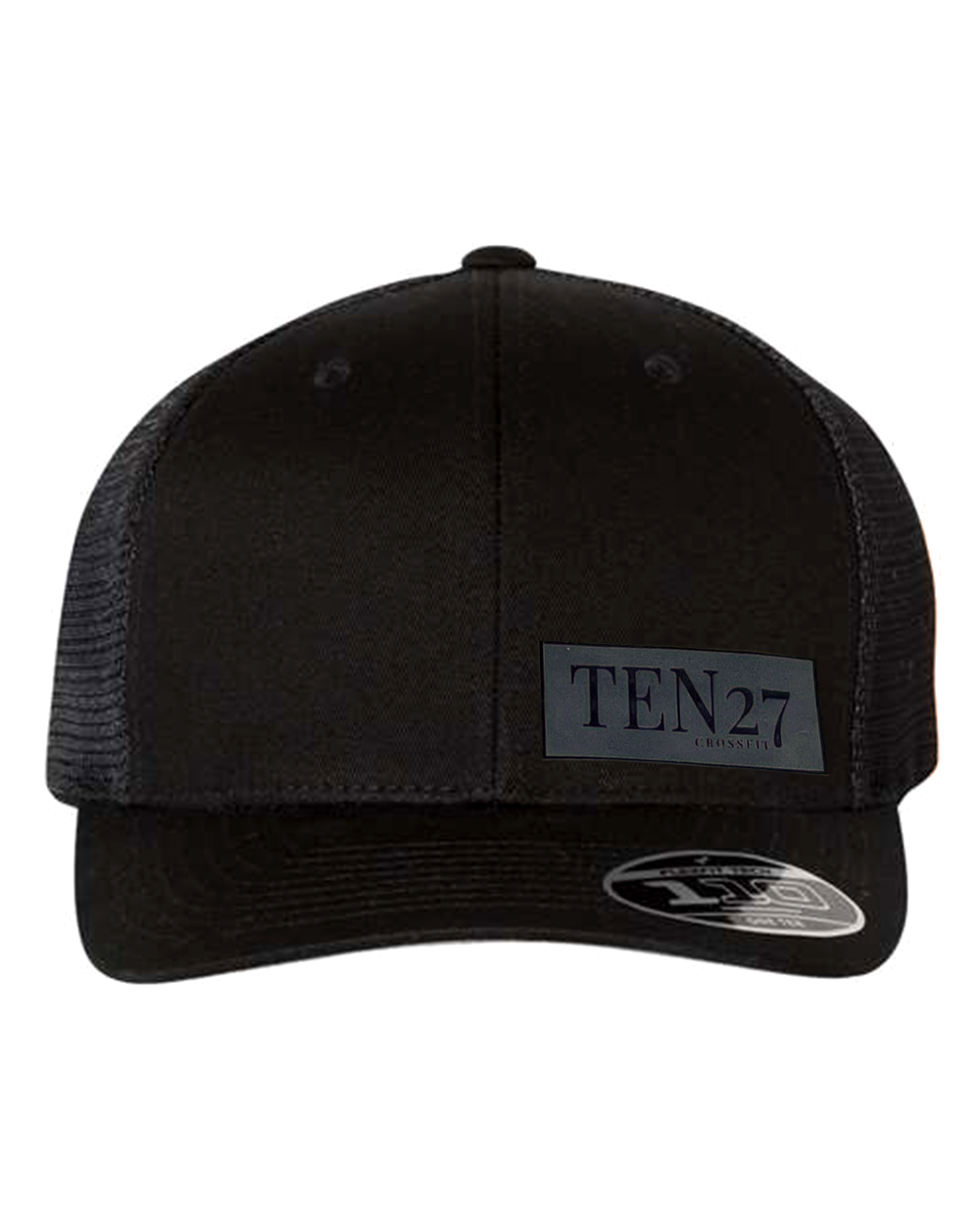 Ten 27 Crossfit Leather Patch Flexfit Mesh-Back Hat