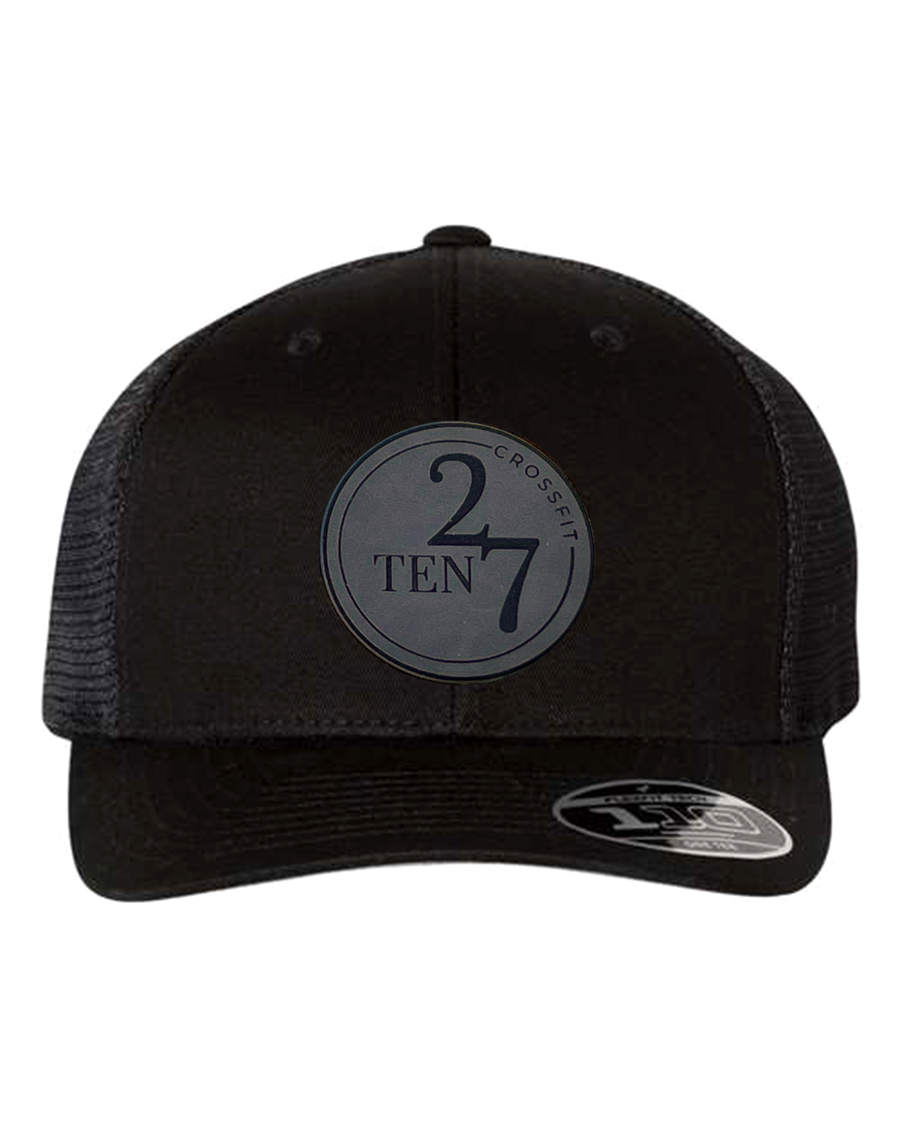 Ten 27 Crossfit Leather Patch Flexfit Mesh-Back Hat