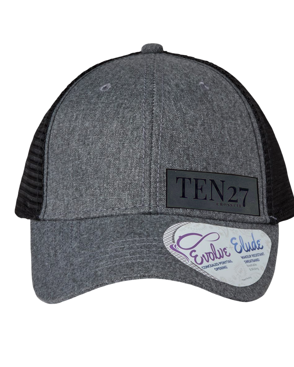 Ten 27 Crossfit Leather Patch Women's Ponytail Mesh-Back Hat